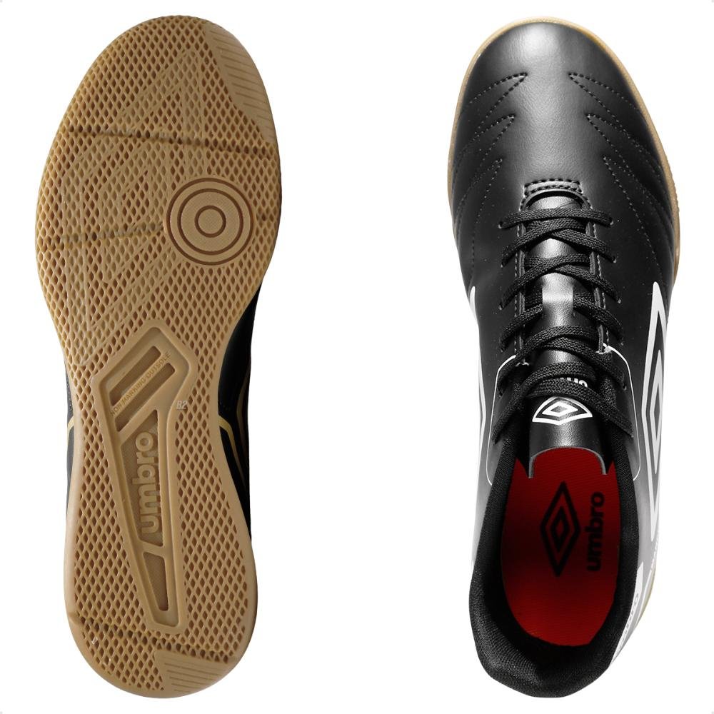 Chuteira Futsal Umbro Manchester Masculina Preto/Branco 5