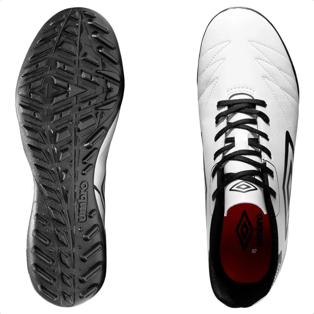 Chuteira Society Umbro Manchester Masculina Branco/Preto 5