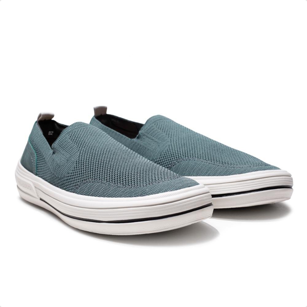 Sapatênis Democrata Clay Casual Masculino Cinza/Branco 3