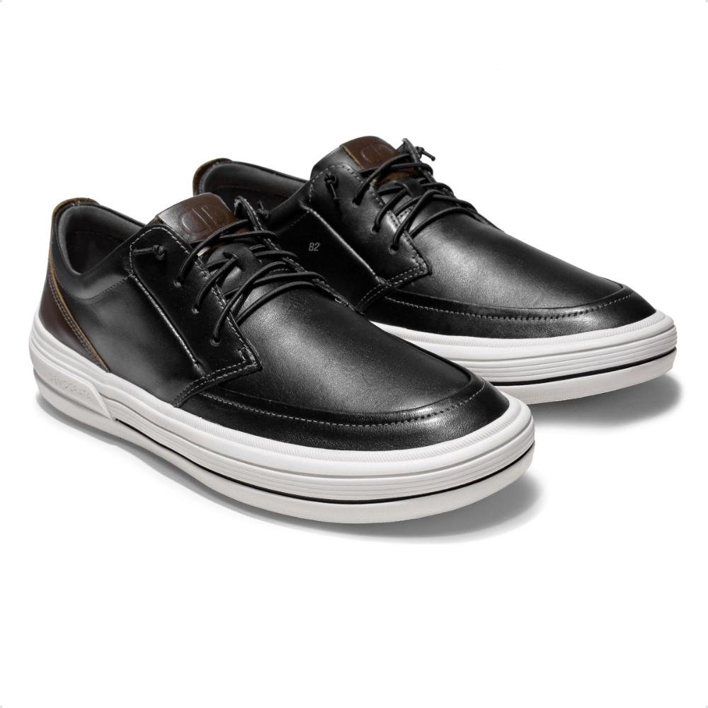 Sapatênis Democrata Clay Masculino Preto/Marrom 3