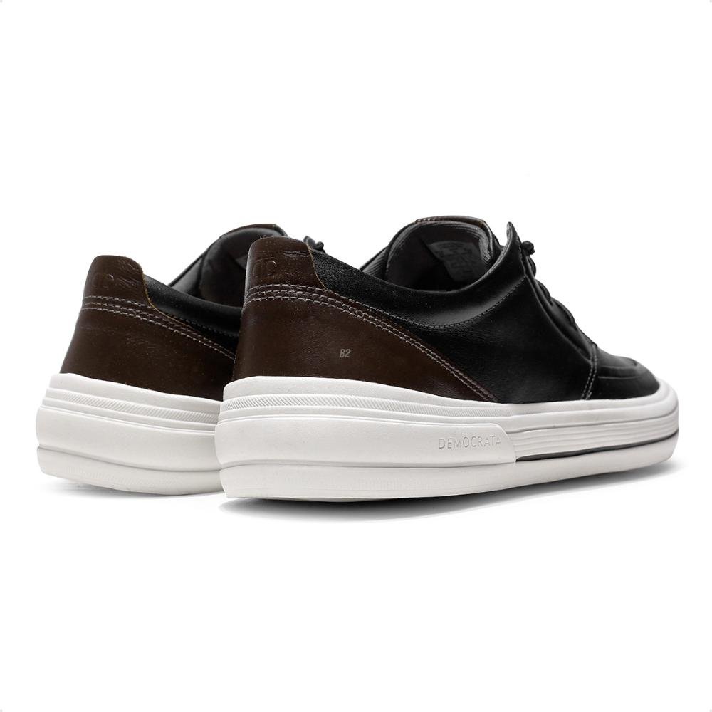 Sapatênis Democrata Clay Masculino Preto/Marrom 5