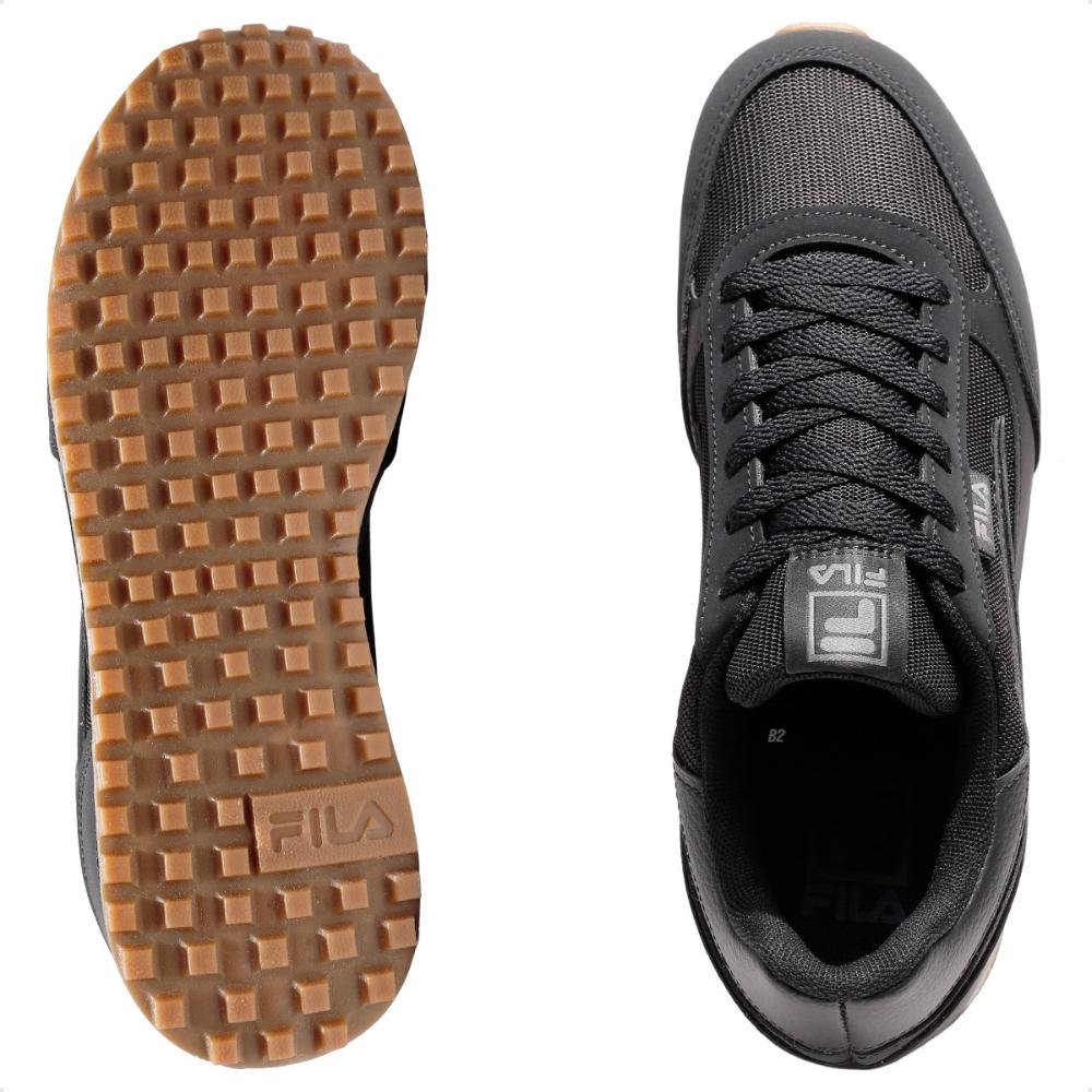 Tênis Fila Renno Classic Masculino Preto/Marrom 6