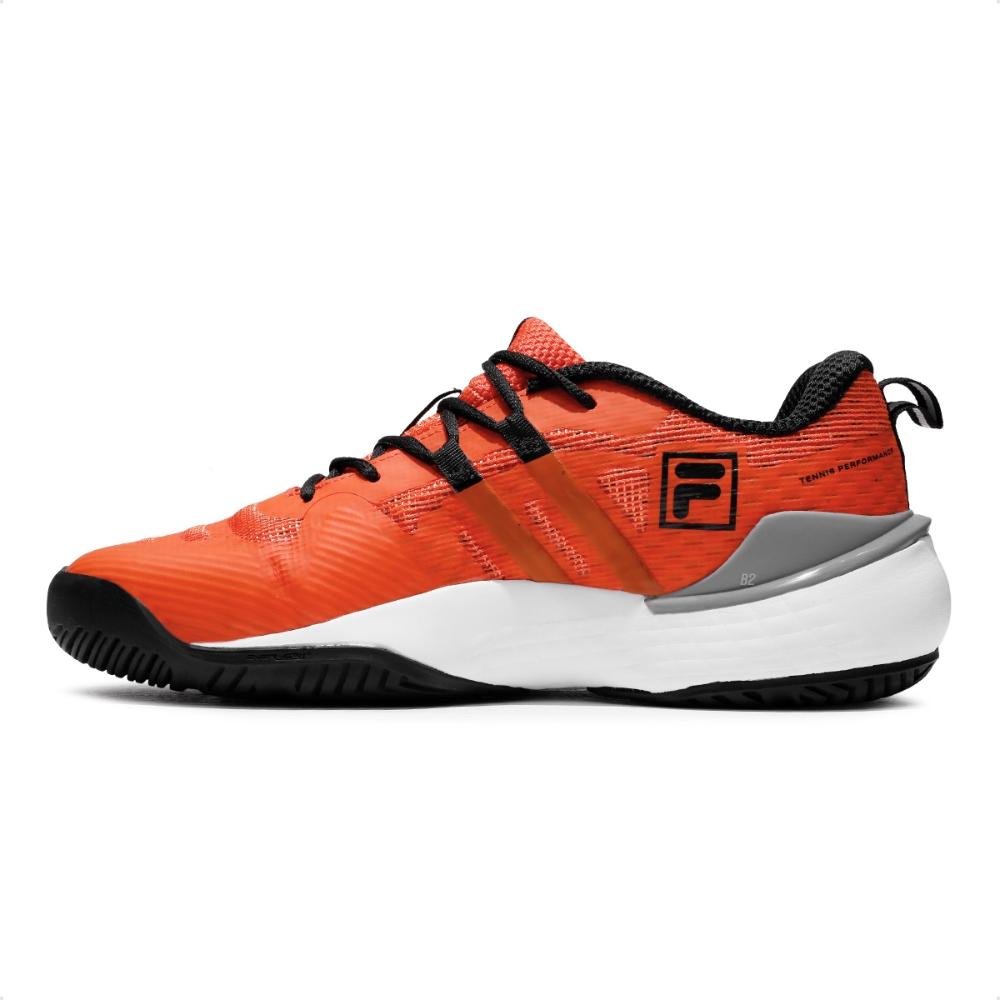 Tênis Fila Winner Masculino Laranja/Preto 2