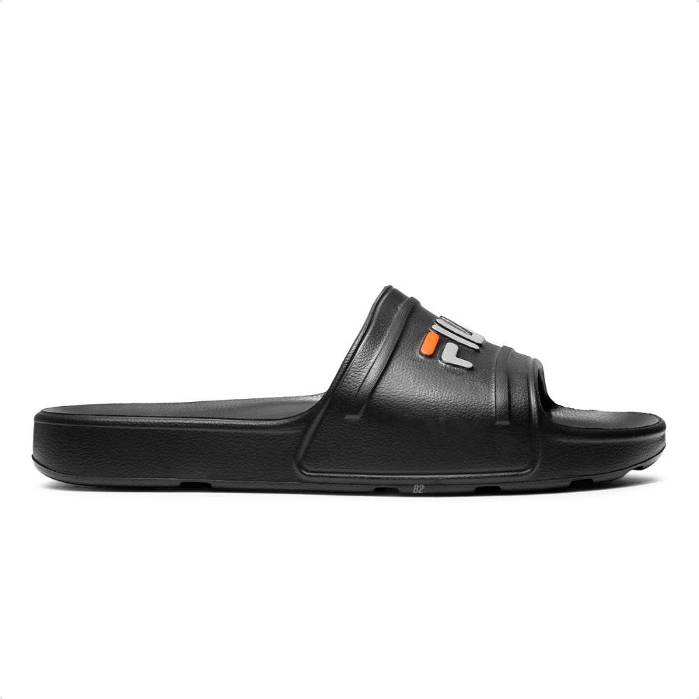 Chinelo Fila Sleek Slide Masculino Preto/Cinza 2