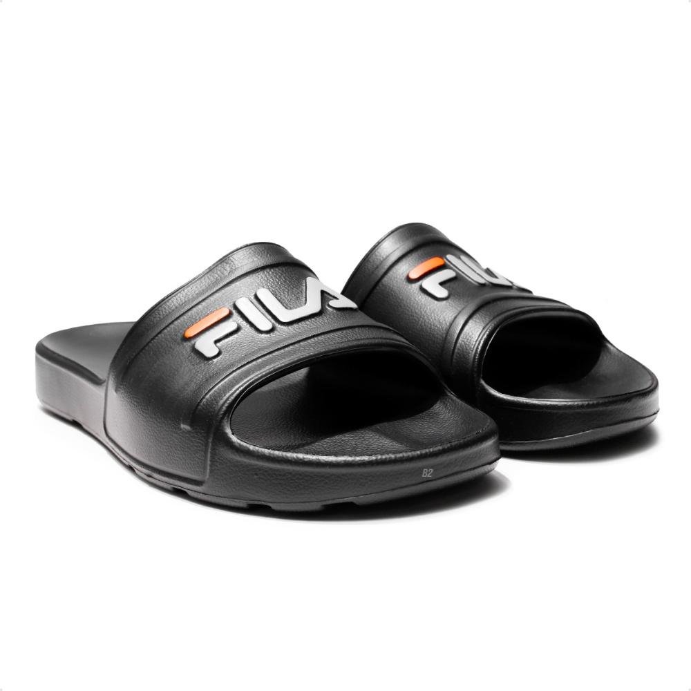 Chinelo Fila Sleek Slide Masculino Preto/Cinza 5