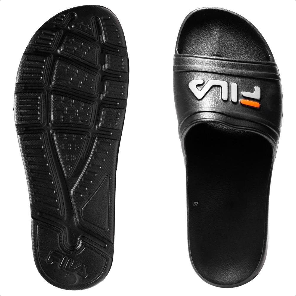 Chinelo Fila Sleek Slide Masculino Preto/Cinza 7