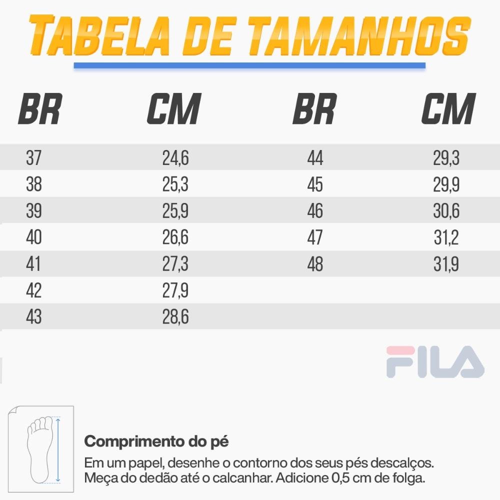 Tênis Fila Efecto 2 Masculino Branco/Azul/Laranja 4