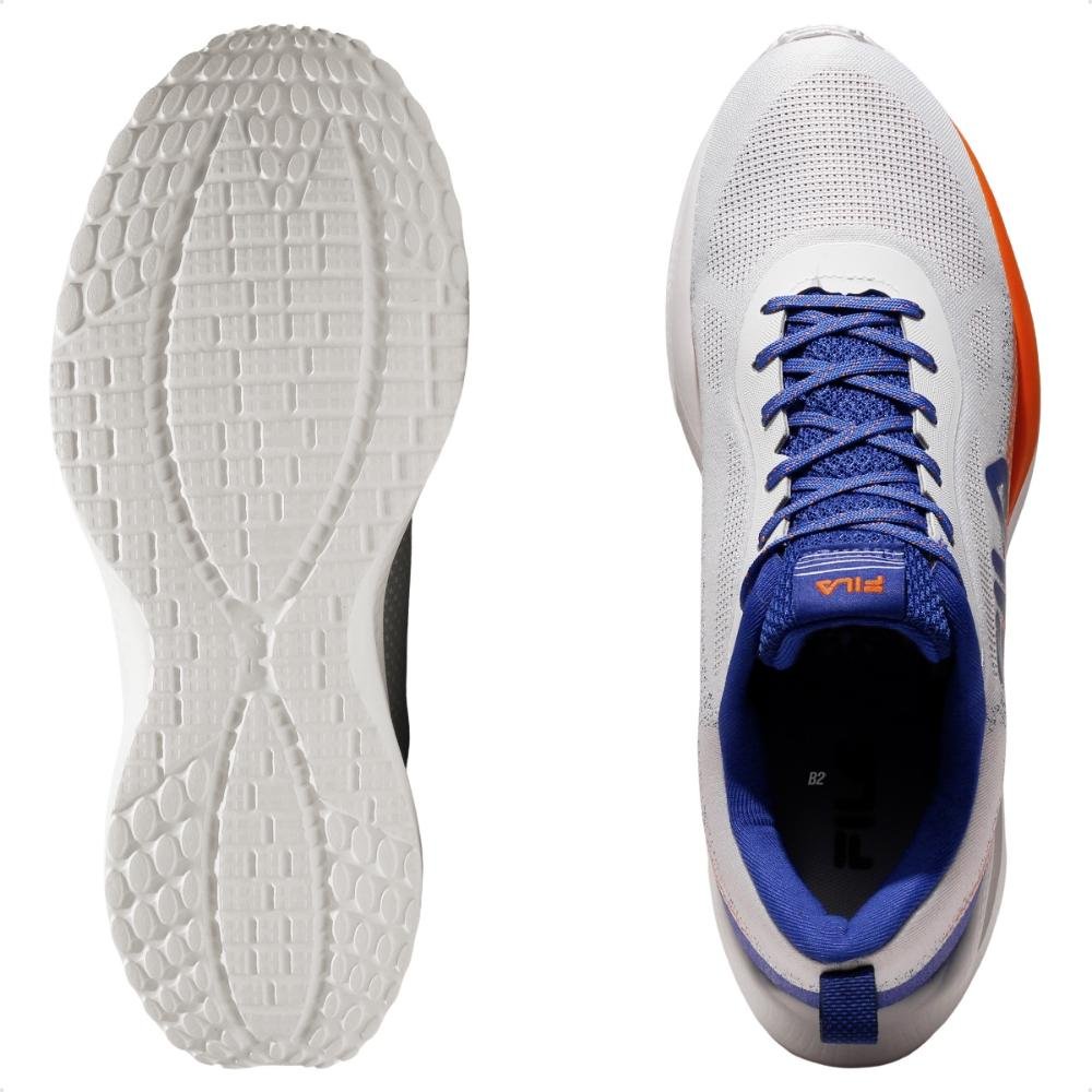 Tênis Fila Efecto 2 Masculino Branco/Azul/Laranja 6