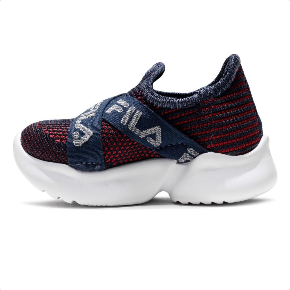 Tênis Fila Play Baby Marinho/Vermelho 2