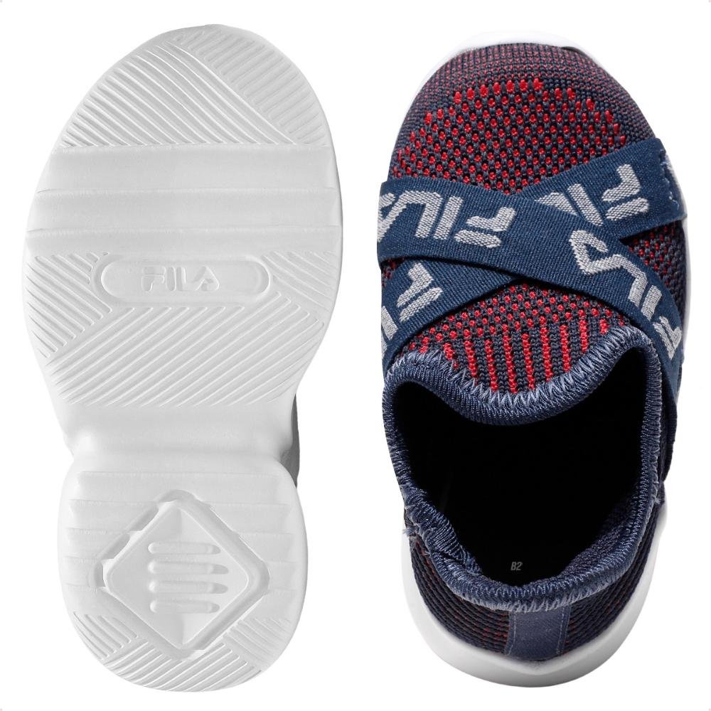 Tênis Fila Play Baby Marinho/Vermelho 6