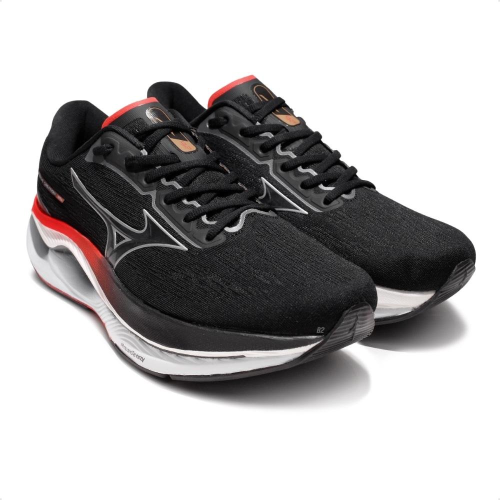 Tênis Mizuno Wave Creation 26 Feminino Preto/Vermelho | Renner