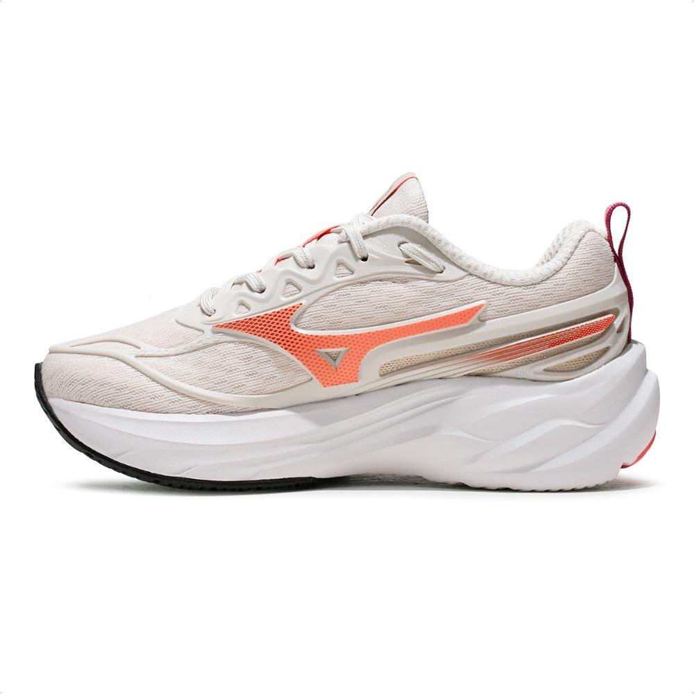 Tênis Mizuno Space 5 Feminino Bege/Coral 2