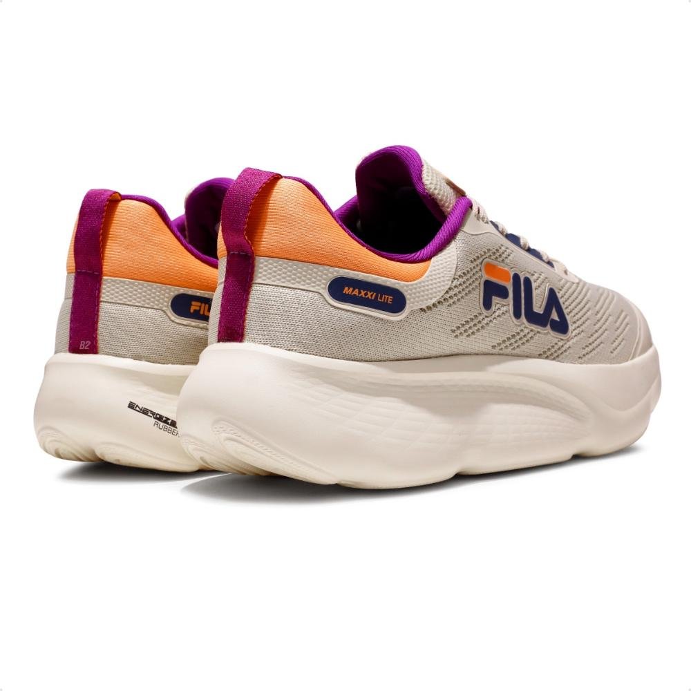 Tênis Fila Maxxi Lite Feminino Bege/Laranja 5