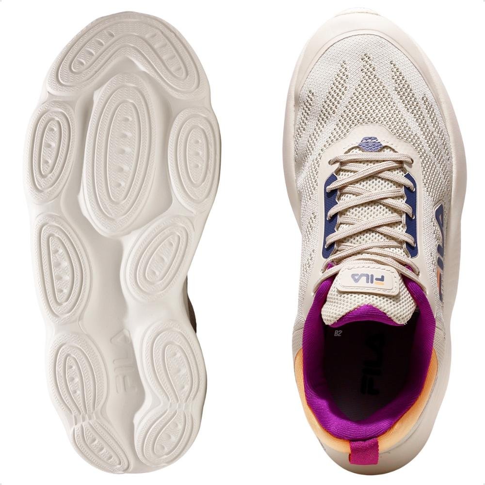 Tênis Fila Maxxi Lite Feminino Bege/Laranja 6