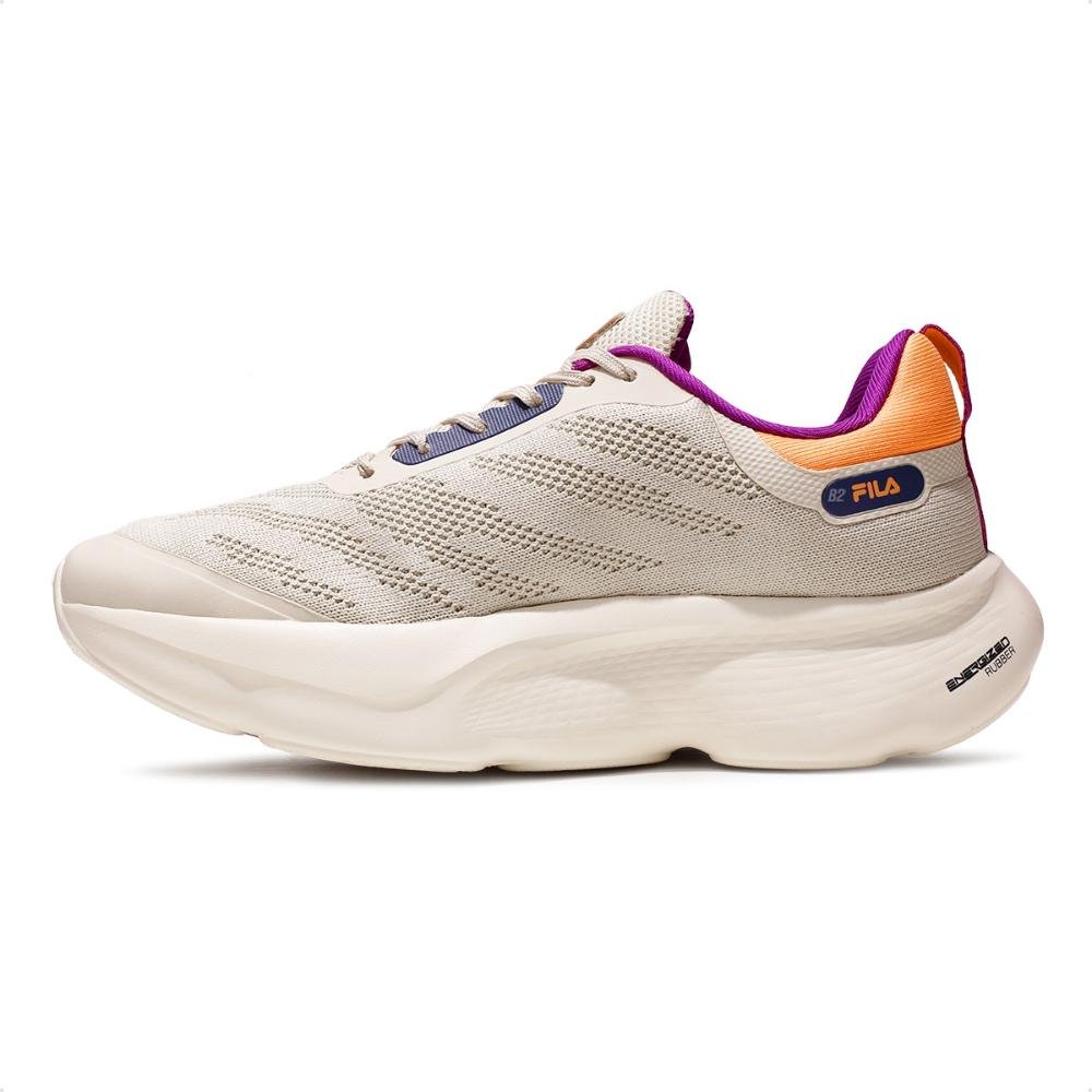 Tênis Fila Maxxi Lite Feminino Bege/Laranja 2
