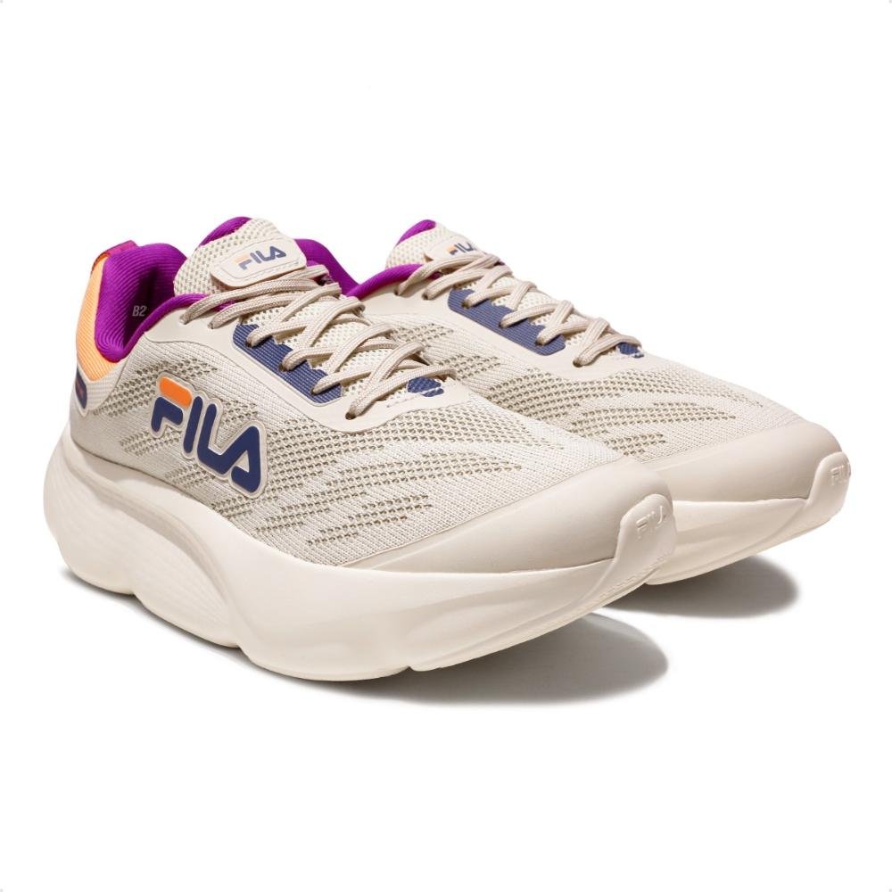 Tênis Fila Maxxi Lite Feminino Bege/Laranja 3