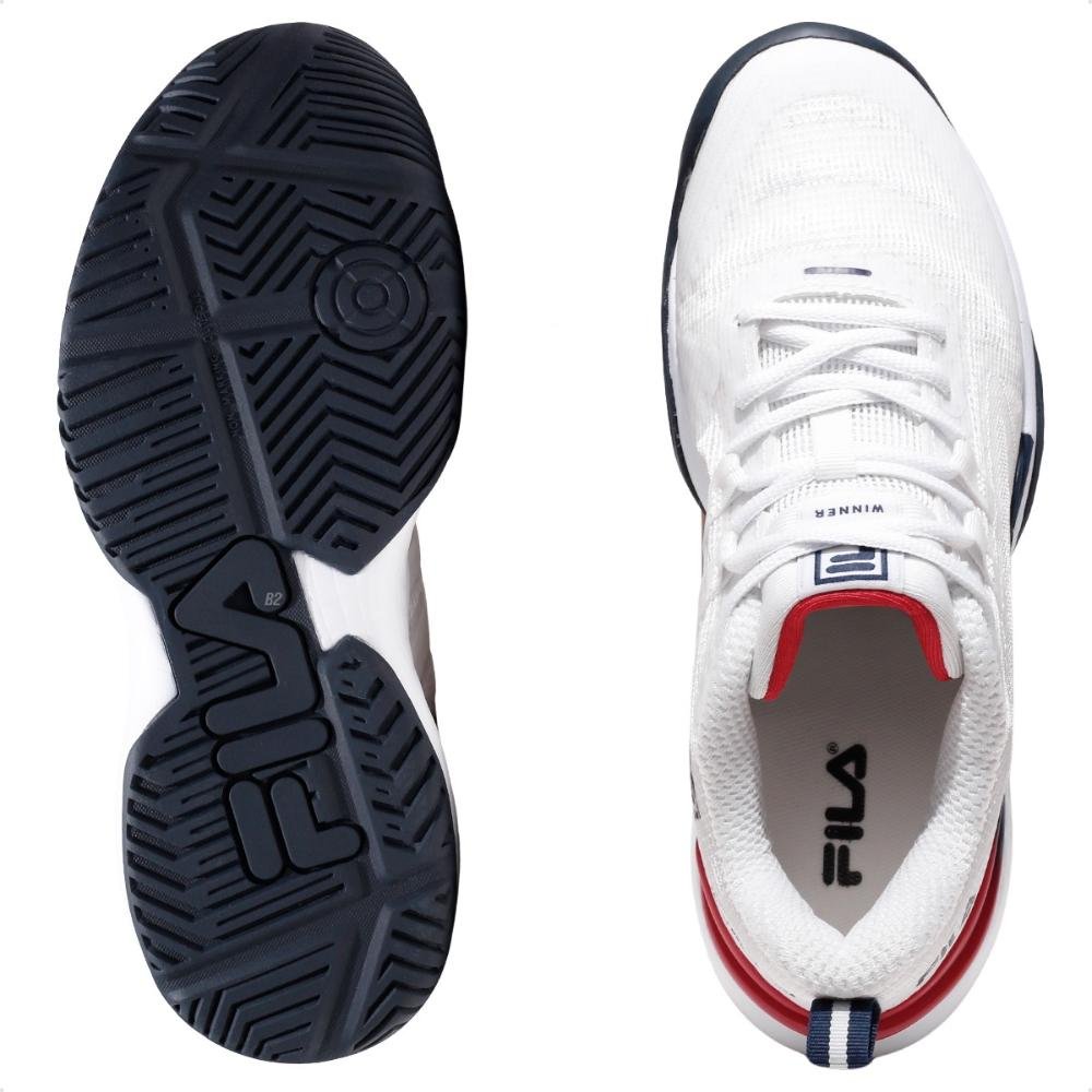 Tênis Fila Winner Feminino Branco/Marinho 6