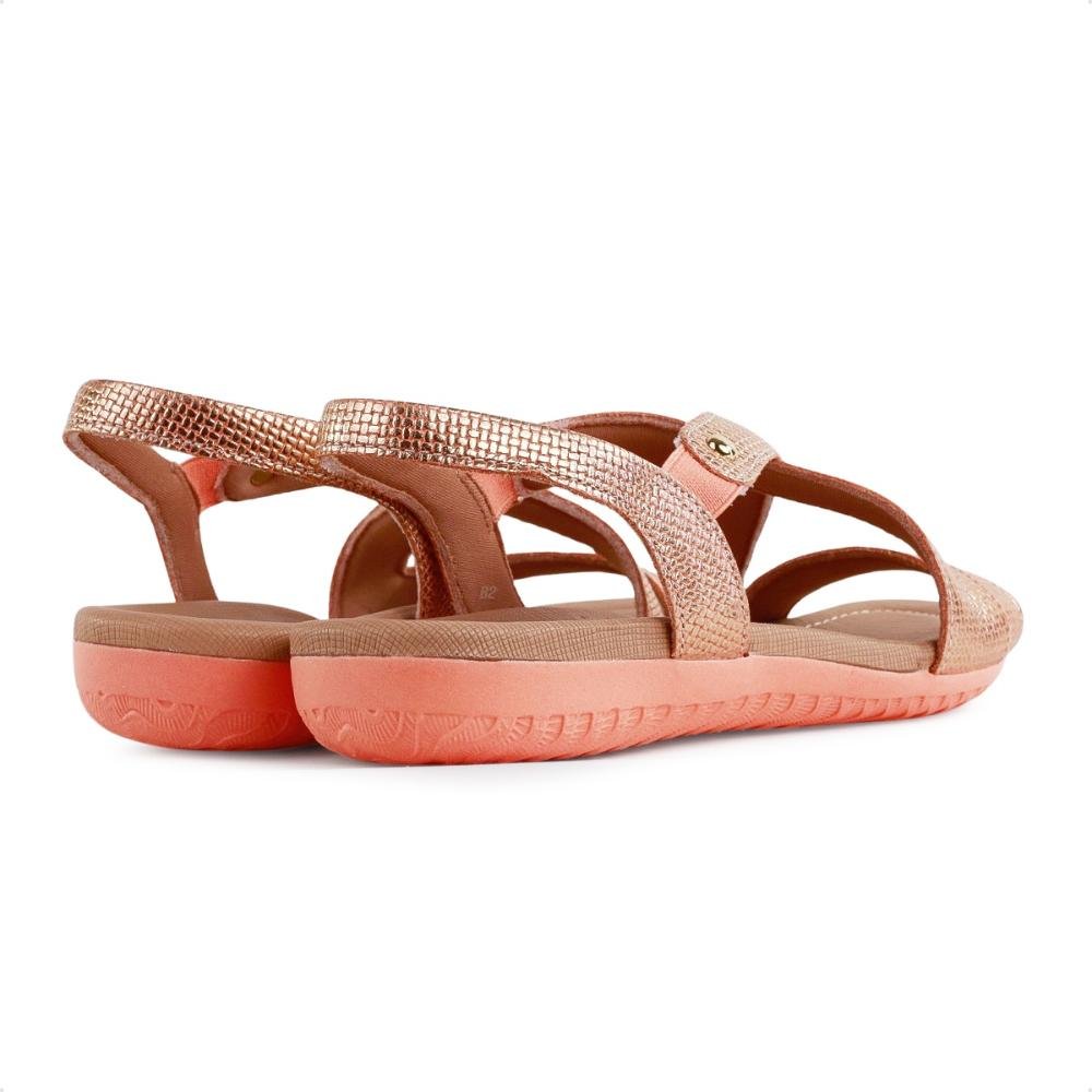 Sandália Usaflex Rasteira Coral 5