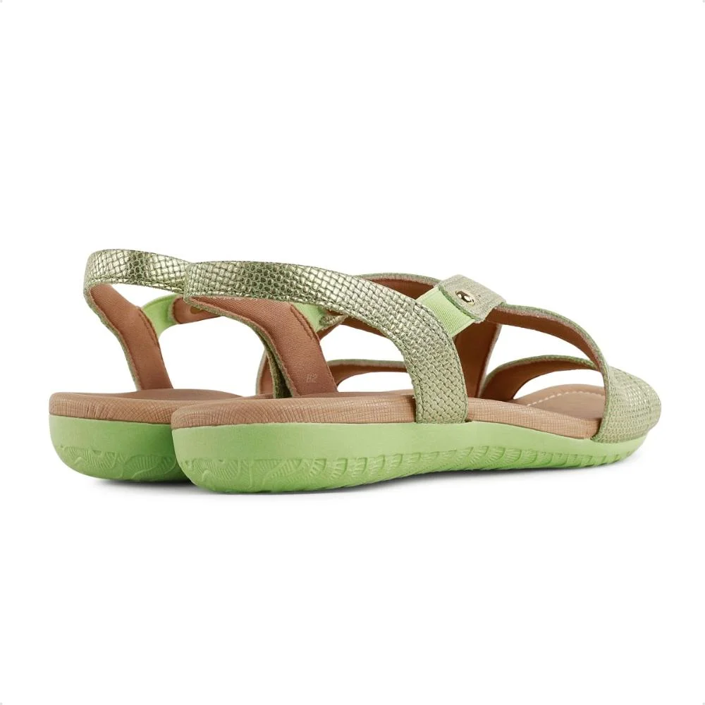 Sandália Usaflex Rasteira Verde Claro 5