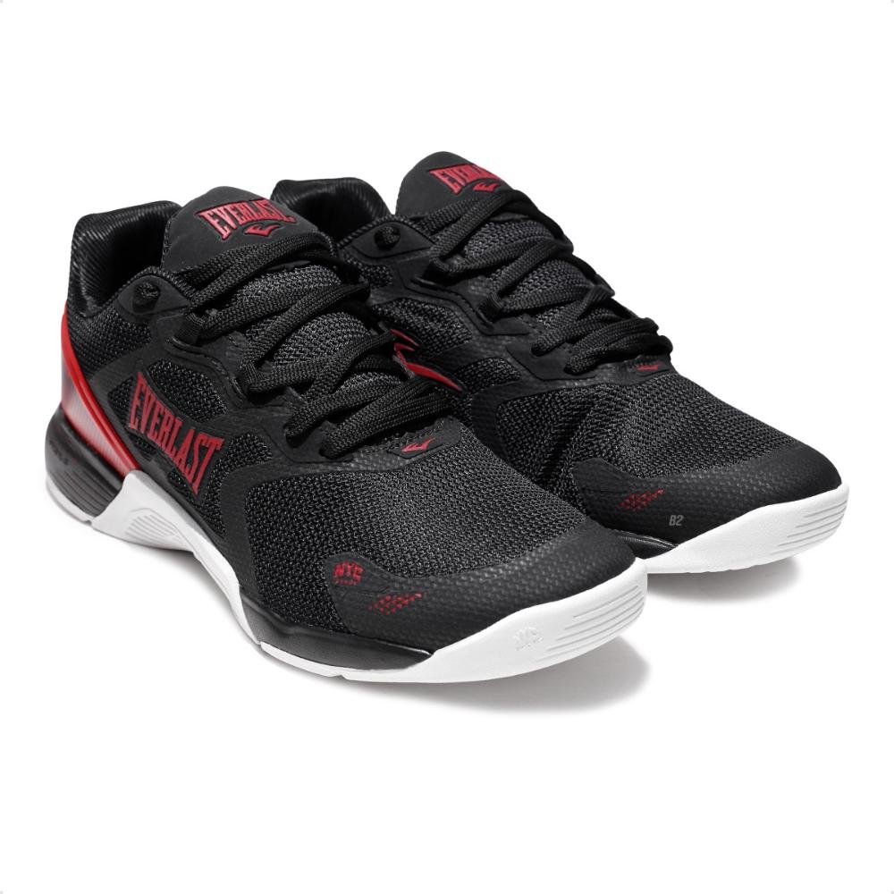 Tênis Everlast Climber Pro 3 Unissex Preto/Vermelho 3