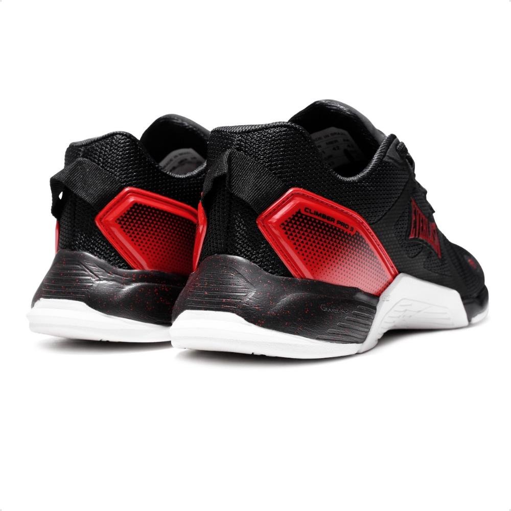 Tênis Everlast Climber Pro 3 Unissex Preto/Vermelho 5