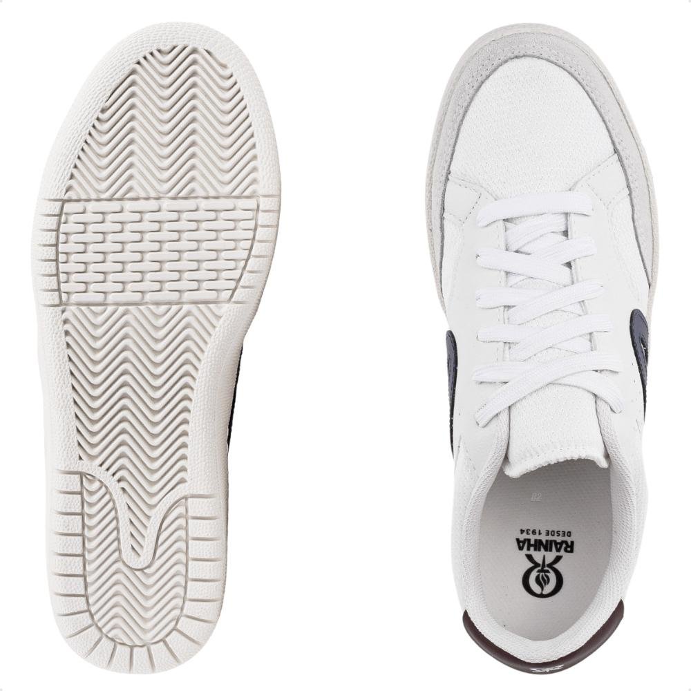 Tênis Rainha Castle II Unissex Branco/Marinho 5