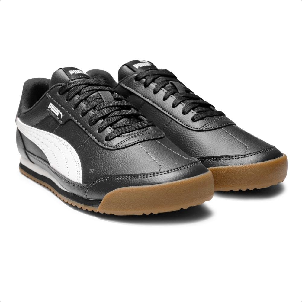 Tênis Puma Turino II Unissex Preto/Branco 3