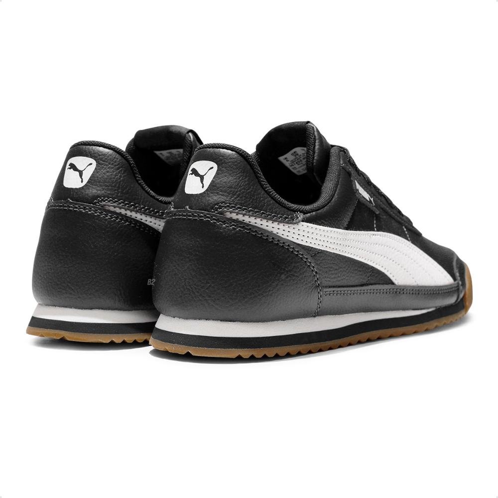 Tênis Puma Turino II Unissex Preto/Branco 4