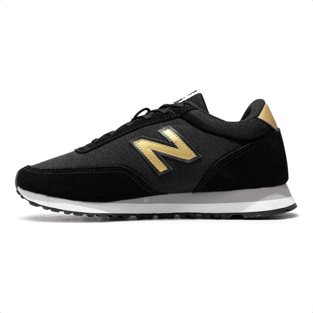 Tênis New Balance 501 Feminino Preto/Dourado 2
