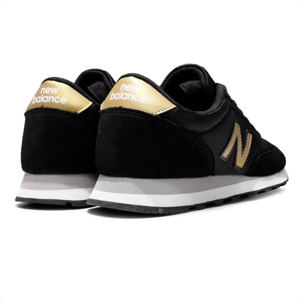 Tênis New Balance 501 Feminino Preto/Dourado 5