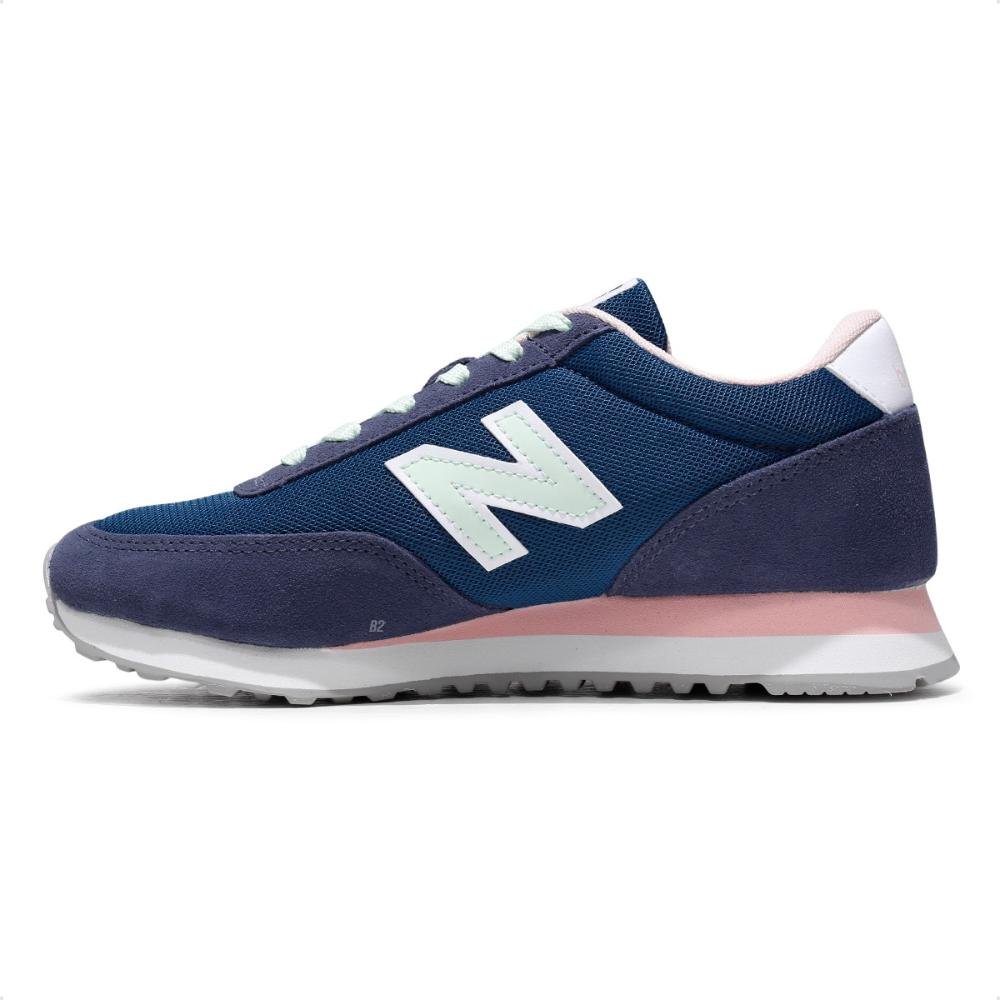 Tênis New Balance 501 Feminino Marinho/Rosa 2