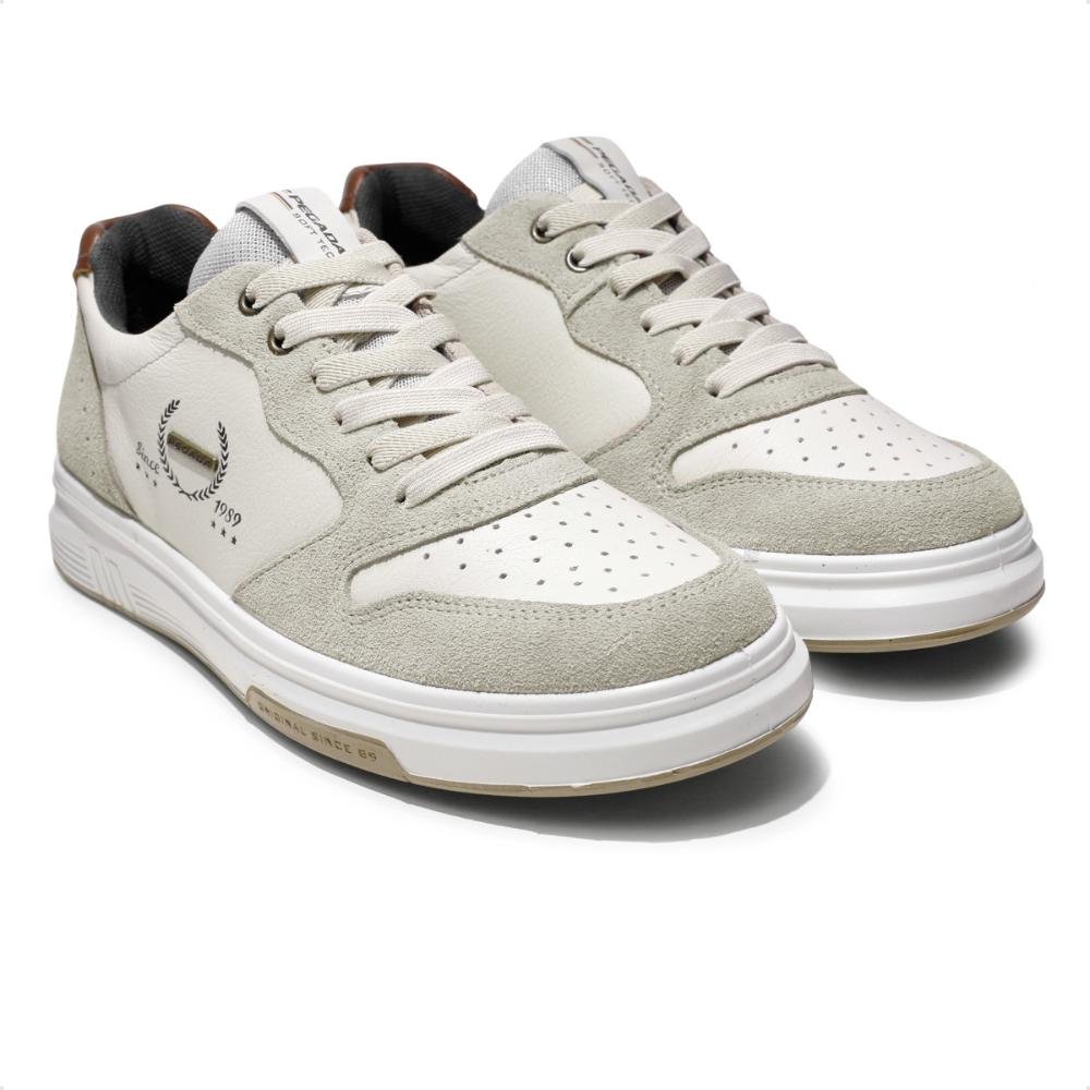 Sapatênis Pegada Trace Masculino Bege/Marrom 3