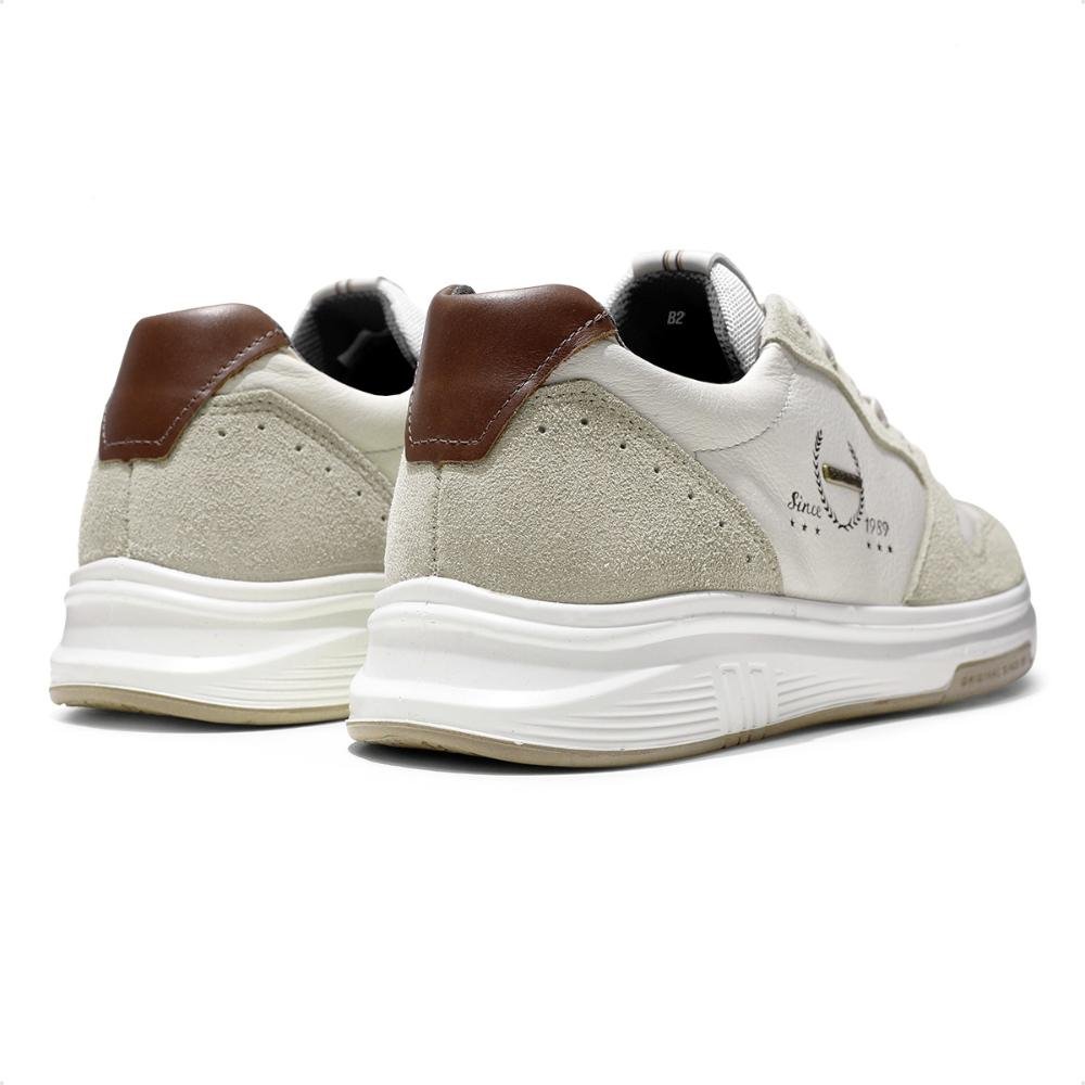 Sapatênis Pegada Trace Masculino Bege/Marrom 5