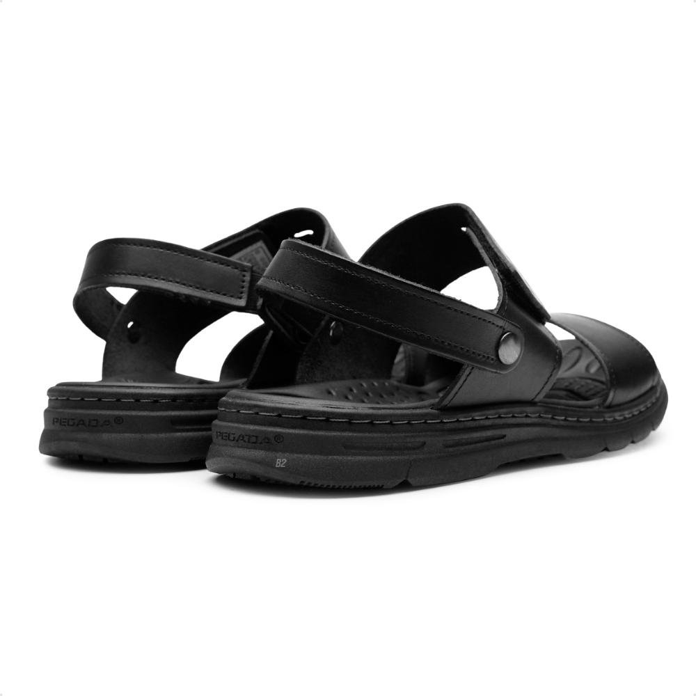 Sandália Pegada Tiras Masculina  Preto 5