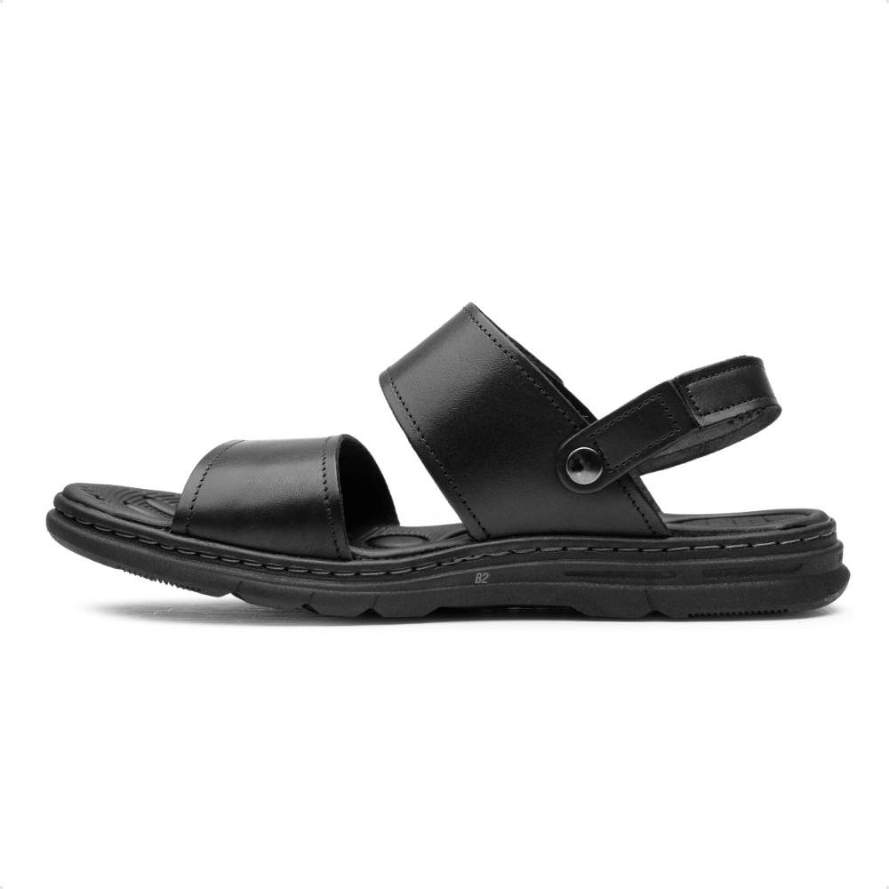 Sandália Pegada Tiras Masculina  Preto 2