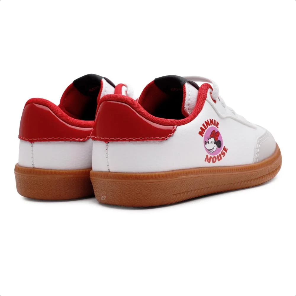 Tênis Infantil Calce Fácil  Branco/Vermelho 5