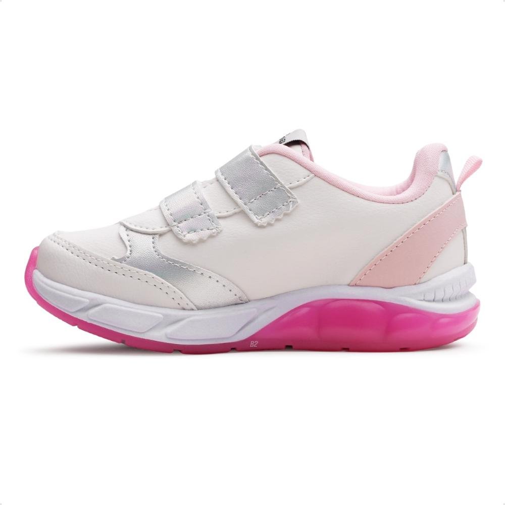 Tênis Casual Infantil  Rosa/Branco 2
