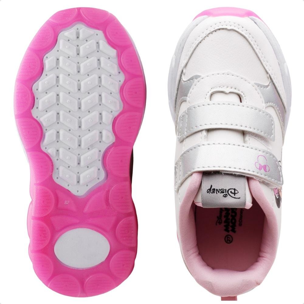 Tênis Casual Infantil  Rosa/Branco 6