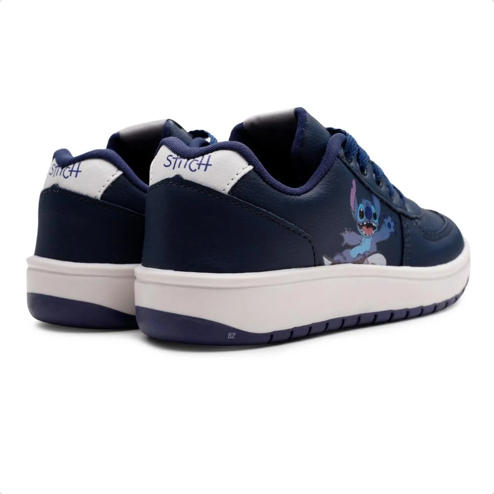 Tênis Casual Infantil Juvenil Calce Fácil Marinho/Branco 5