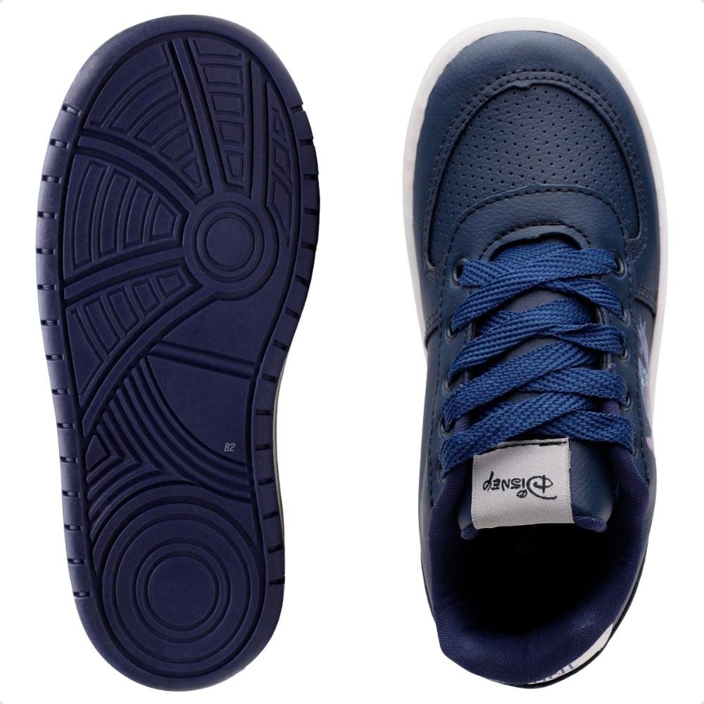 Tênis Casual Infantil Juvenil Calce Fácil Marinho/Branco 6