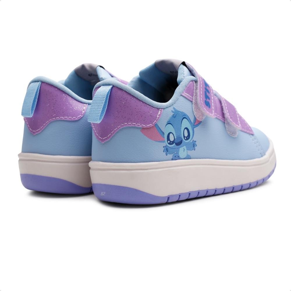Tênis Casual Infantil Sem Cadarço  Azul/Lilás 5