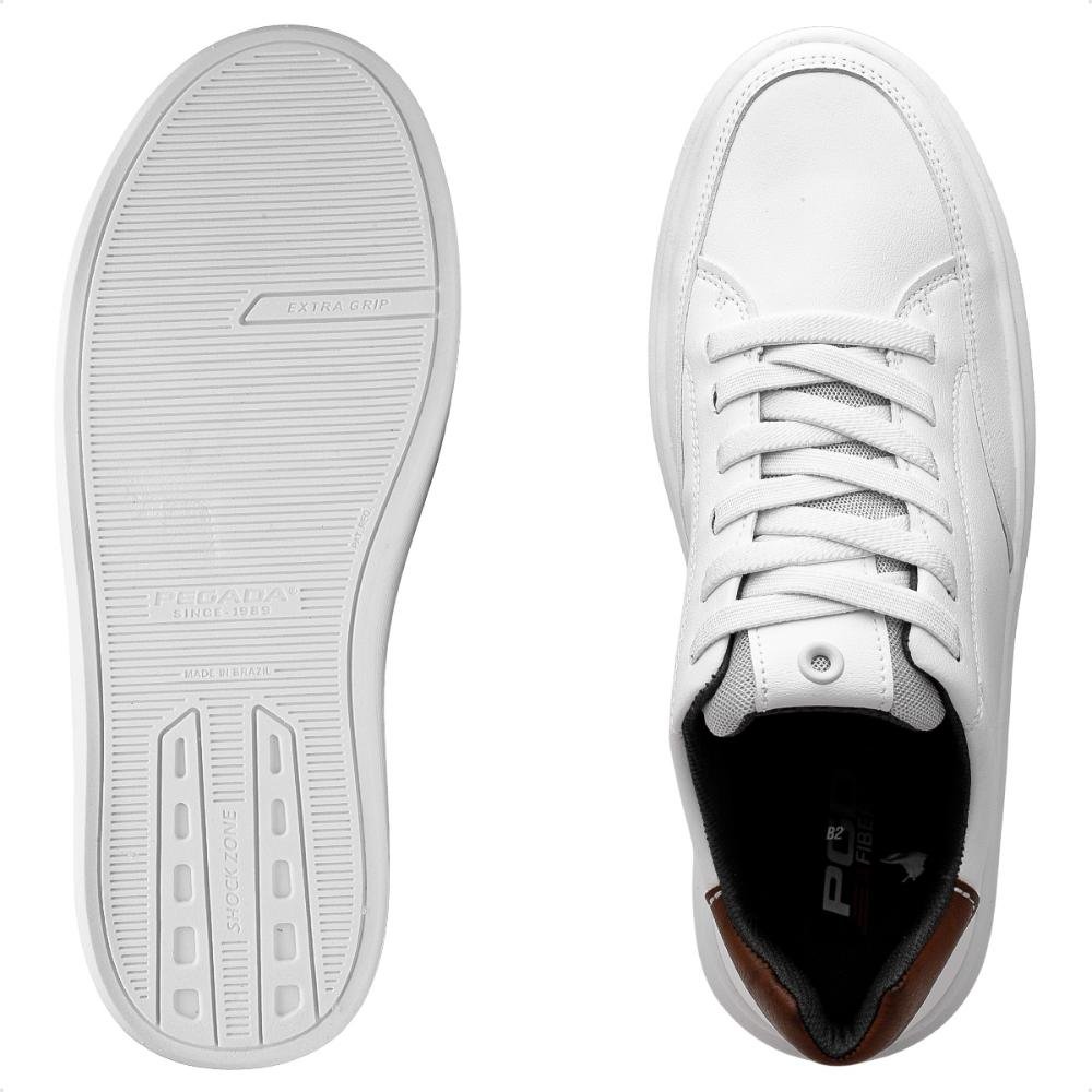 Sapatênis Pegada Fuse Casual Masculino Branco 5