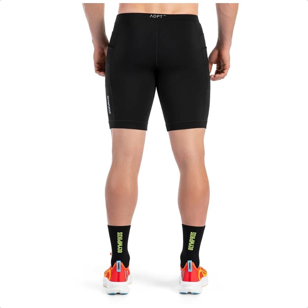 Bermuda Olympikus Corre Com Bolso Masculina Preto 3