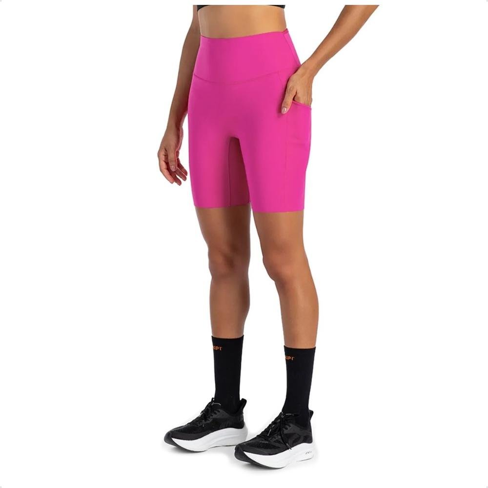 Bermuda Olympikus Corre Feminina Rosa 3