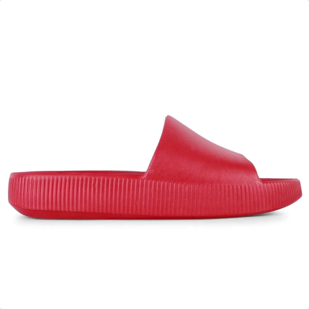 Chinelo Slide Usaflex Poofy Vermelho 2