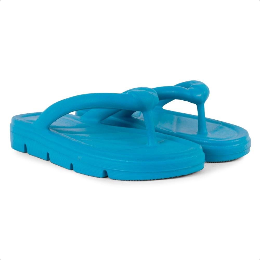 Chinelo Usaflex Poofy Plataforma Eva  Azul 4