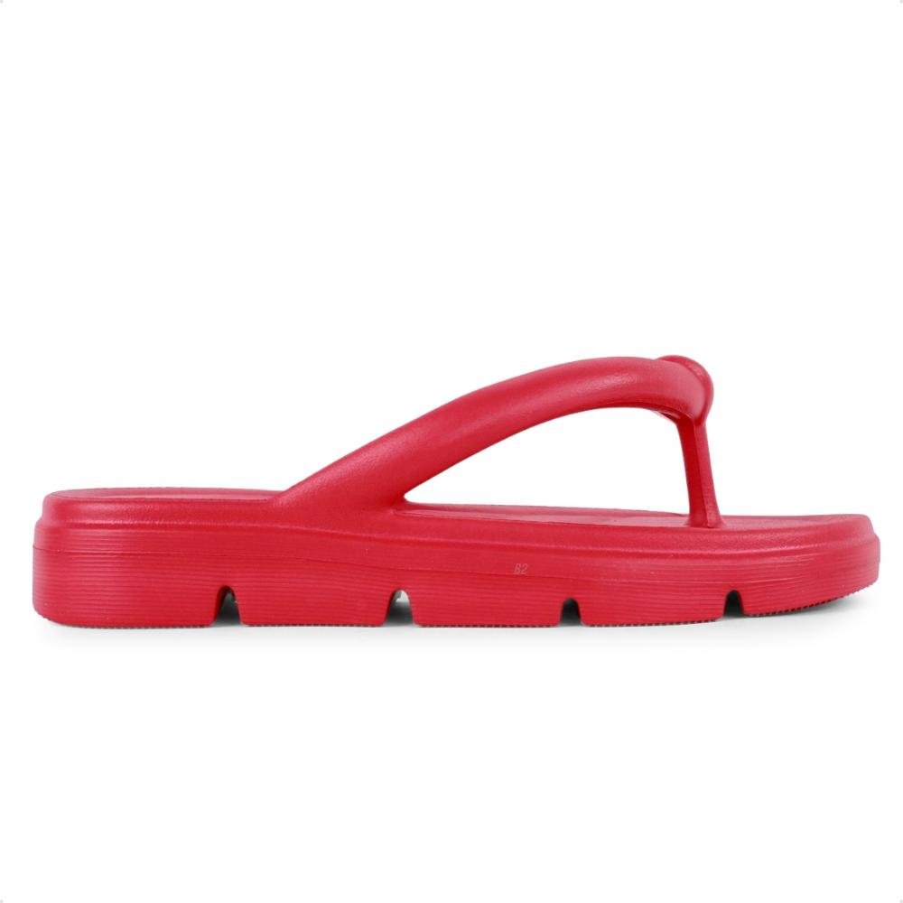 Chinelo Usaflex Poofy Plataforma Eva Vermelho 2