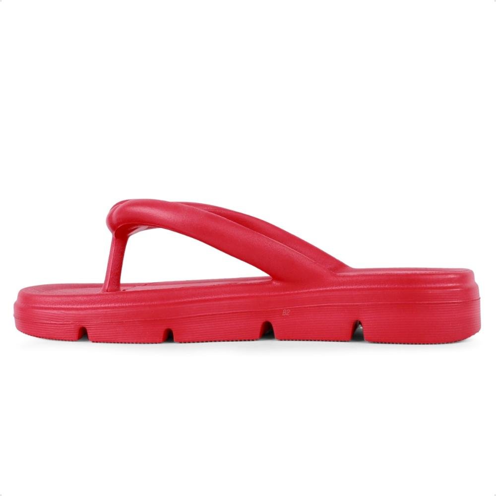 Chinelo Usaflex Poofy Plataforma Eva Vermelho 3