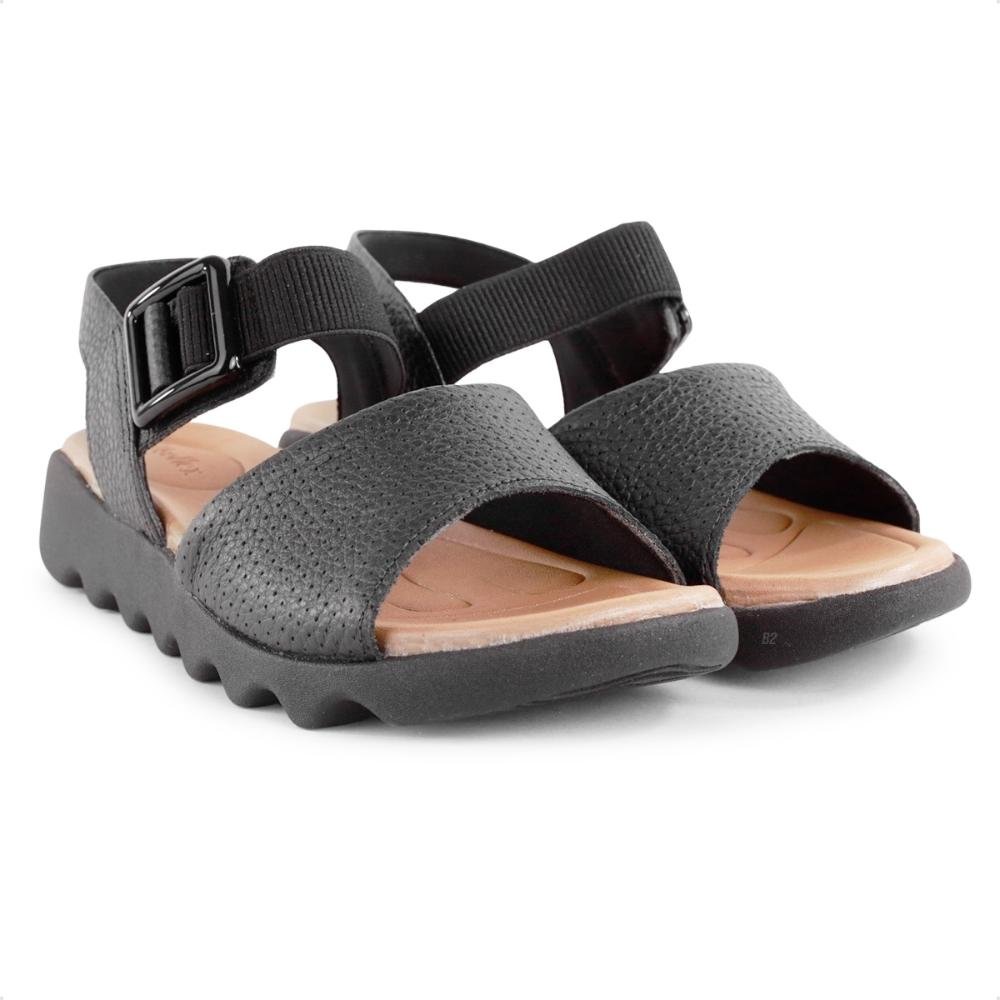 Sandália Usaflex Fivela Feminina Preto 3