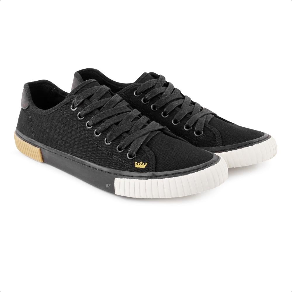 Tênis Osklen Canvas Triple Sole Masculino Preto/Bege 3